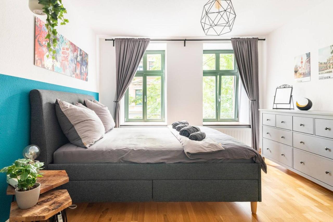 Super Zentrale, Gemutliche Wohnung Mit Balkon Leipzig Extérieur photo